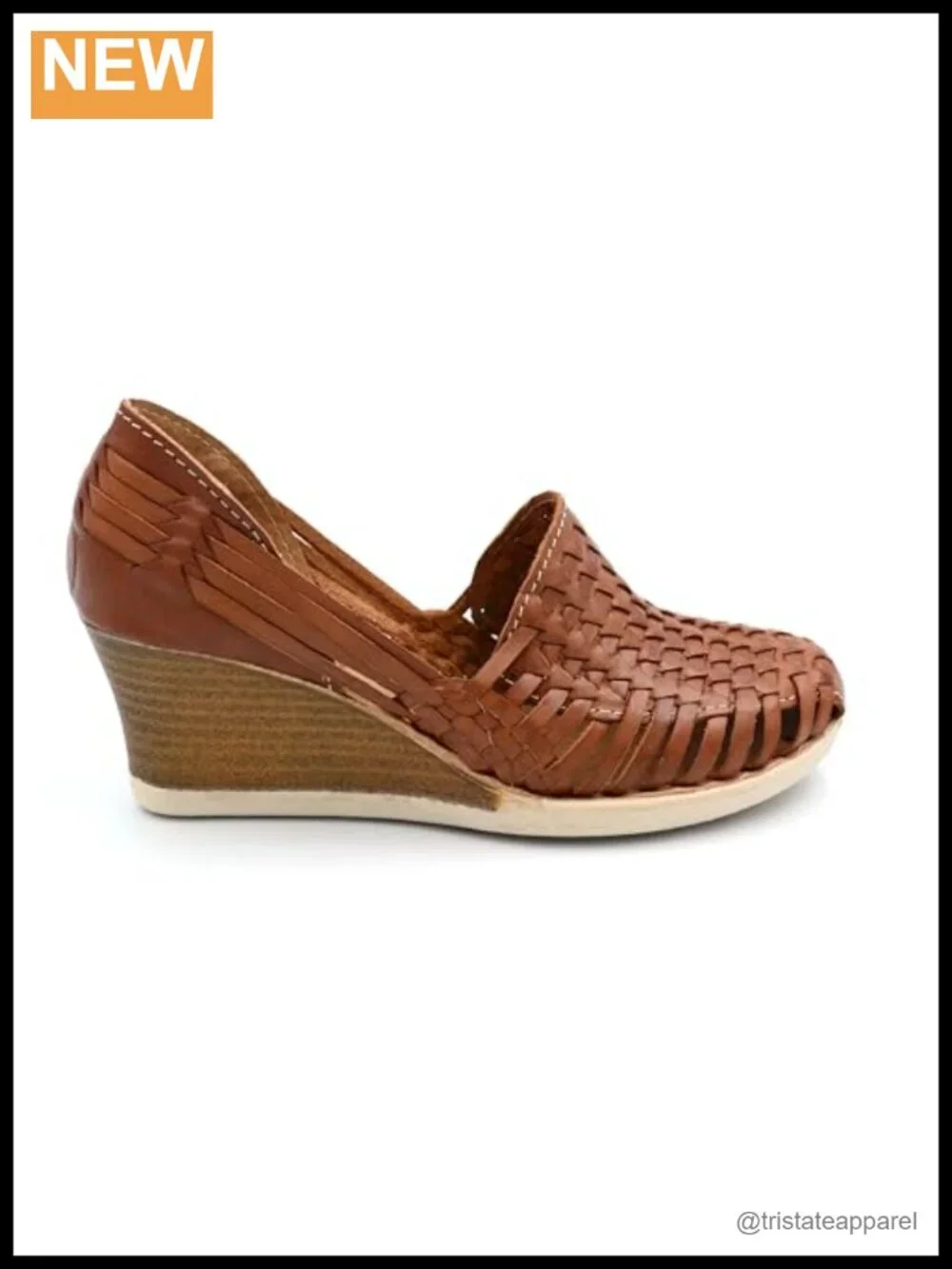 Handmade Genuine Leather Platform Sandals Boho Huarache Wedge